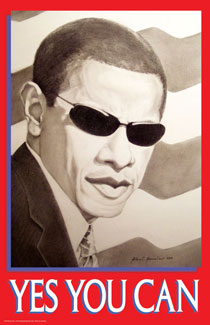 Obama Collection Yes You Can UnFramed